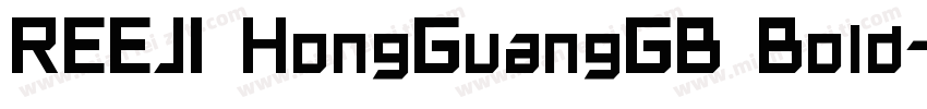 REEJI HongGuangGB Bold字体转换